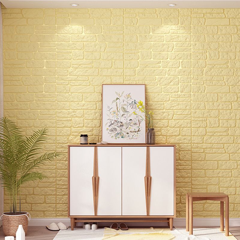 Colorful 3D-embossed wall panel Waterproof artificial stone wall tile