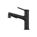 Pull-out simple bathroom sink tap 1 hole single lever faucet
