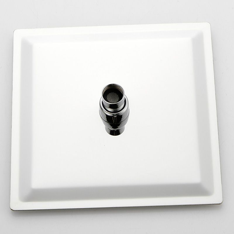 Square Metal Double Shower Heads Modern Shower with Shower Hose