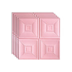Glam peel and stick wall covering made of foam with 3D embossed panel