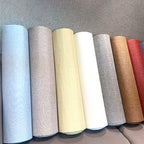Contemporary wall cladding with padded 1-piece peel and stick panel