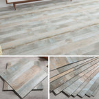 Modern Vinyl Floor Wood Look Peel and Stick Hand-Scraped PVC Floor