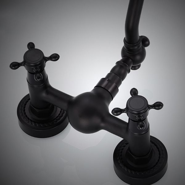 Traditional Wall Mounted Metal Bathtub Filler Low Arc Waterfall Bathroom Faucet