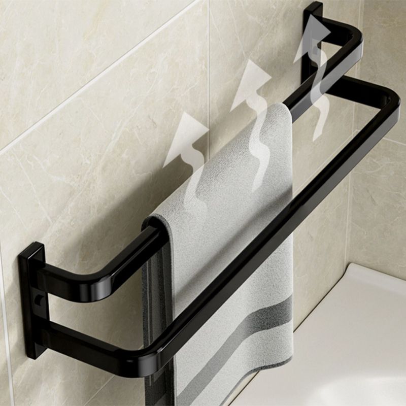 Modern Bathroom Set Towel Bar Paper Holder Black Bathroom Accessory Set