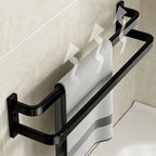 Modern Bathroom Set Towel Bar Paper Holder Black Bathroom Accessory Set