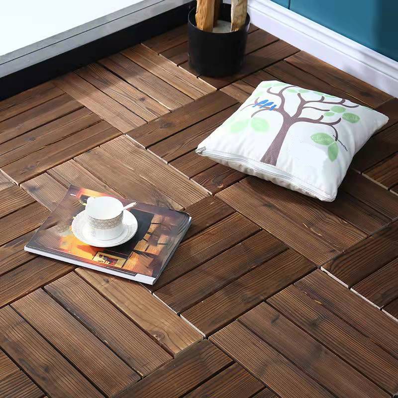 Wood Terrace Tiles Plug-in System Installation Outdoor Terrace Tiles