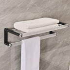 Metal and acrylic bathroom accessories as a single piece or in a set in black