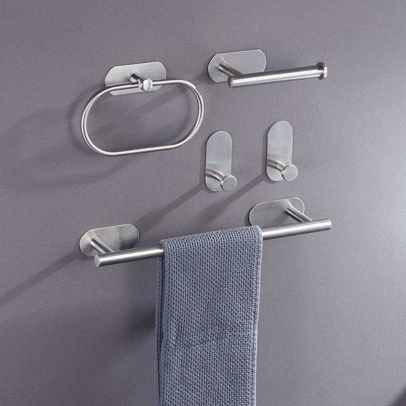 Metal Bathroom Set 4-piece Modern Style Bathroom Fixtures Set