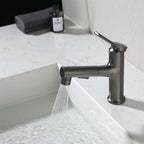 Modern Basin Faucet Copper Single Handle Low Arc Basin Faucet for Bathroom