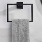 7-piece bathroom accessory set made of stainless steel with paper holder/robe hook/towel ring bar