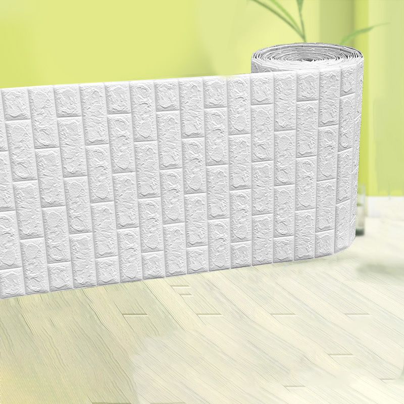 Modern Pearl Wainscoting Waterproof PVC Wall Access Panel Peel and Stick Wall Tile