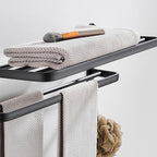 Modern Bathroom Accessories Set Black Towel Bar Paper Holder Bathroom Accessories Kit