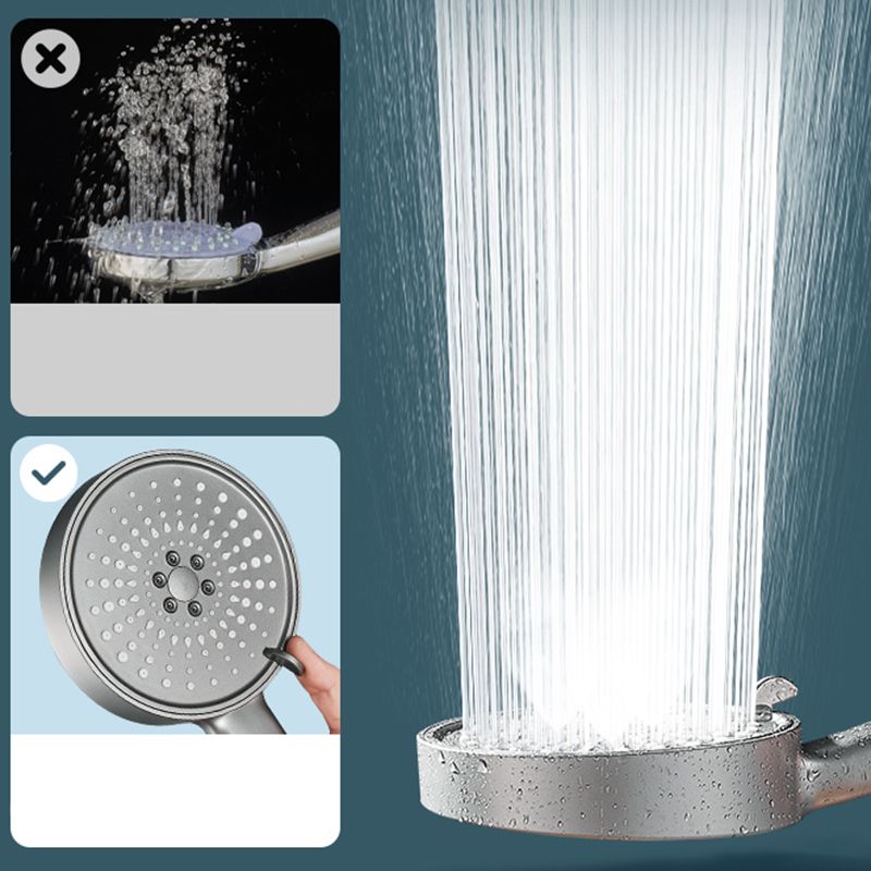 Modern Spray Head Round Handheld Water Filtration Showerhead Self-Cleaning