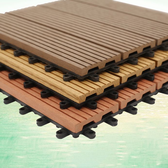 Deck Plank Loose Lay Manufactured Wood Panels Patio Tiles Outdoor Flooring