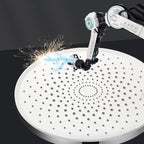 Round Fixed Shower Head High Flow Aerated Wall Mount Shower Head