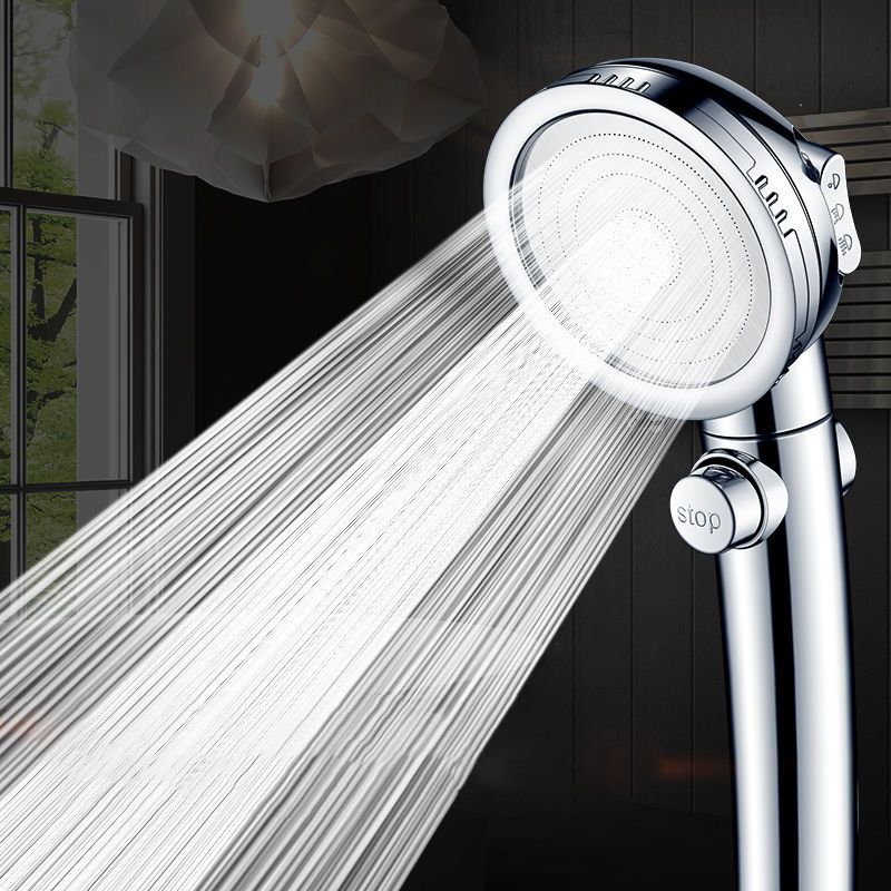 Contemporary 3 Settings Shower Head Combination Round Shower Combo