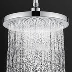Round solid shower metal modern shower head combination for the bathroom