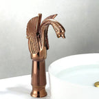 Full brass bathroom sink faucet hot and cold water single handle sink faucet