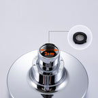 Round Small Upper Shower Head Wall Mount Adjustable Shower Head