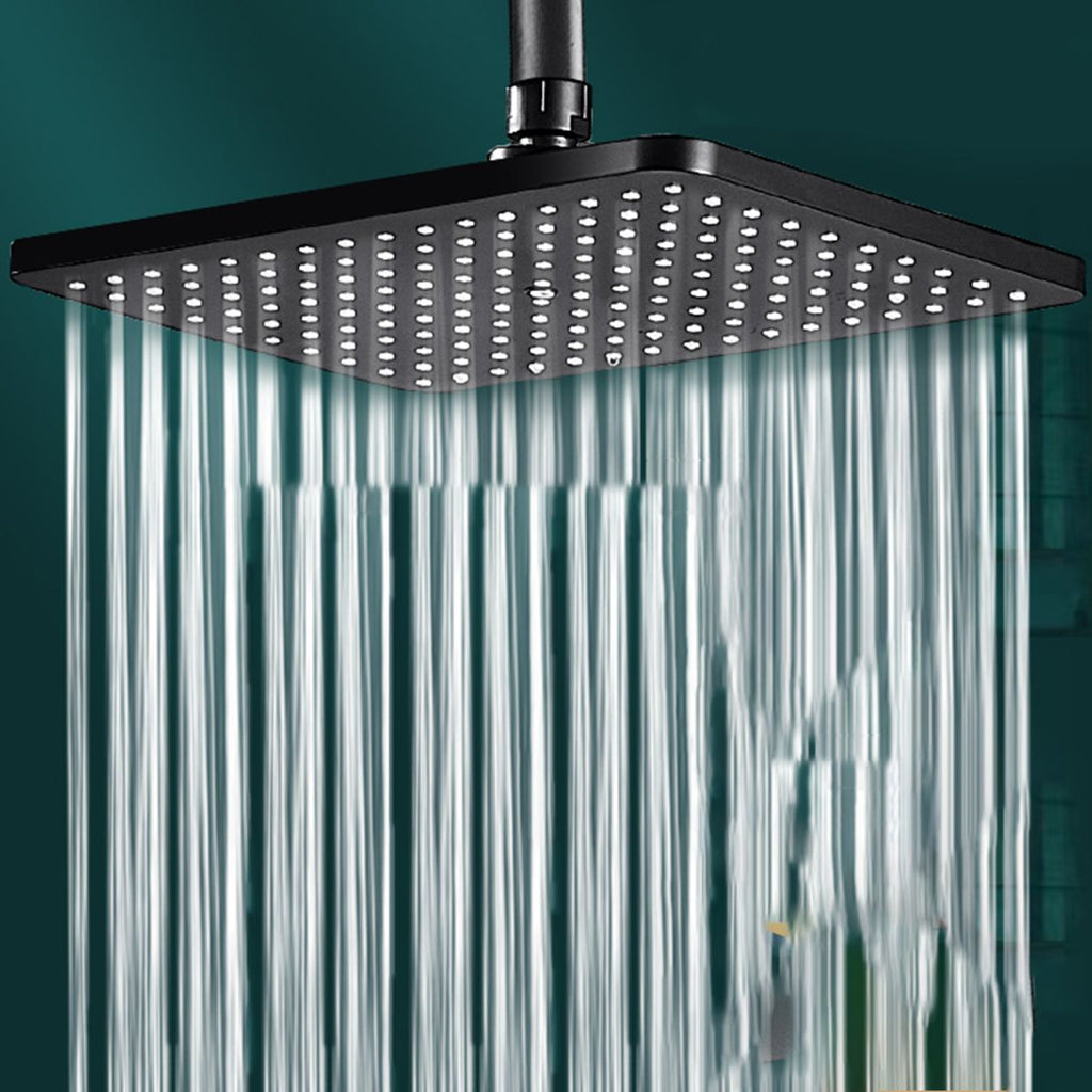 Modern rectangular shower head combo standard spray pattern with hand shower