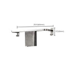 Modern Polished Chrome Bathroom Accessory Set Made of Stainless Steel