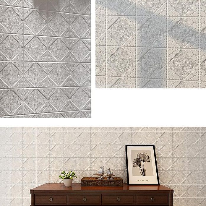 Modern Wall Covering Peel and Stick Waterproof 3D Print Wall Panel