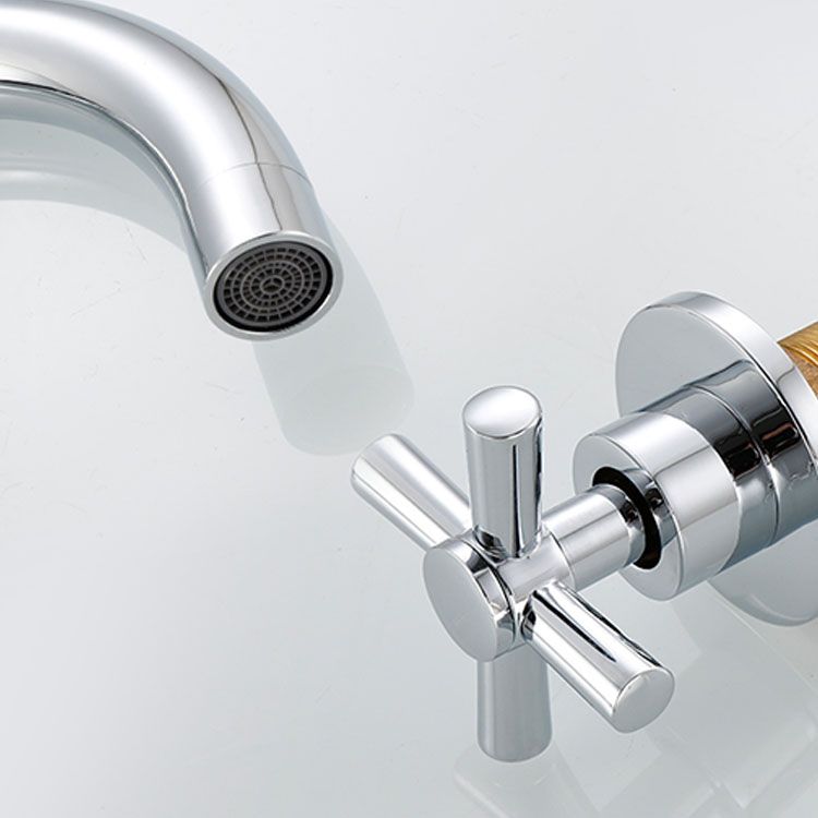 Contemporary Bathroom Faucet Deck Mount Copper Low Arc Swivel Roman Bathtub Faucet Set