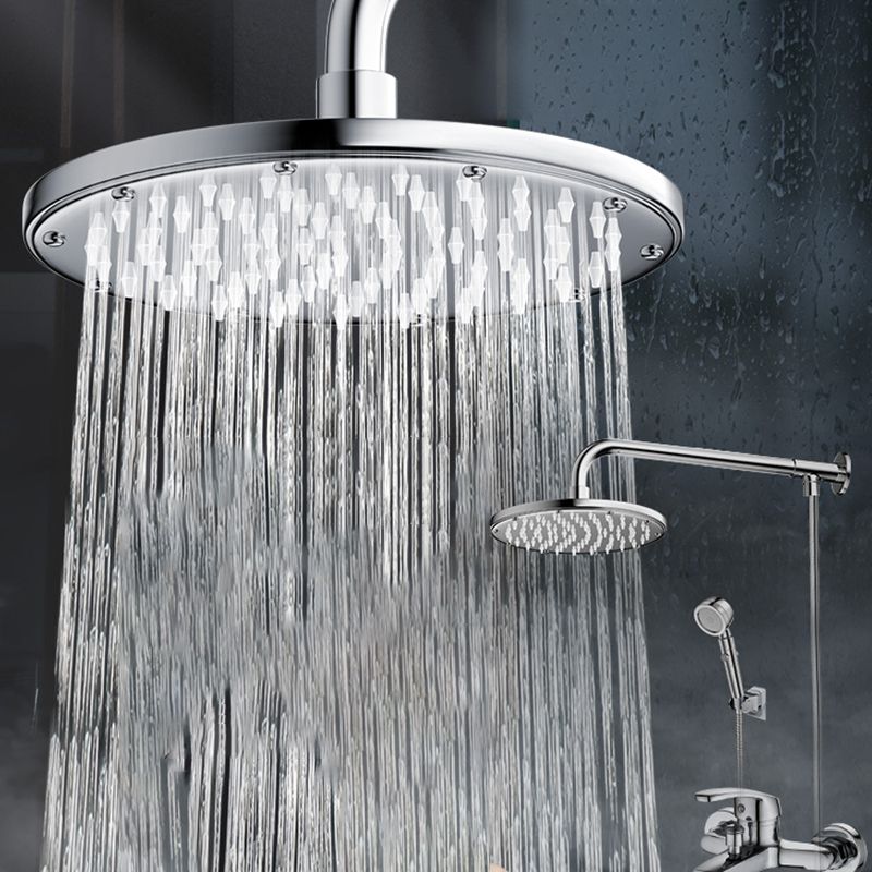 Contemporary Shower Head Combination Polished Stainless Steel Ceiling Mounted Shower Head