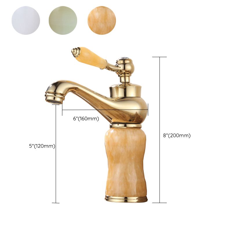 Luxury Vessel Faucet Brass Lever Handles Low Arc Sink Faucet