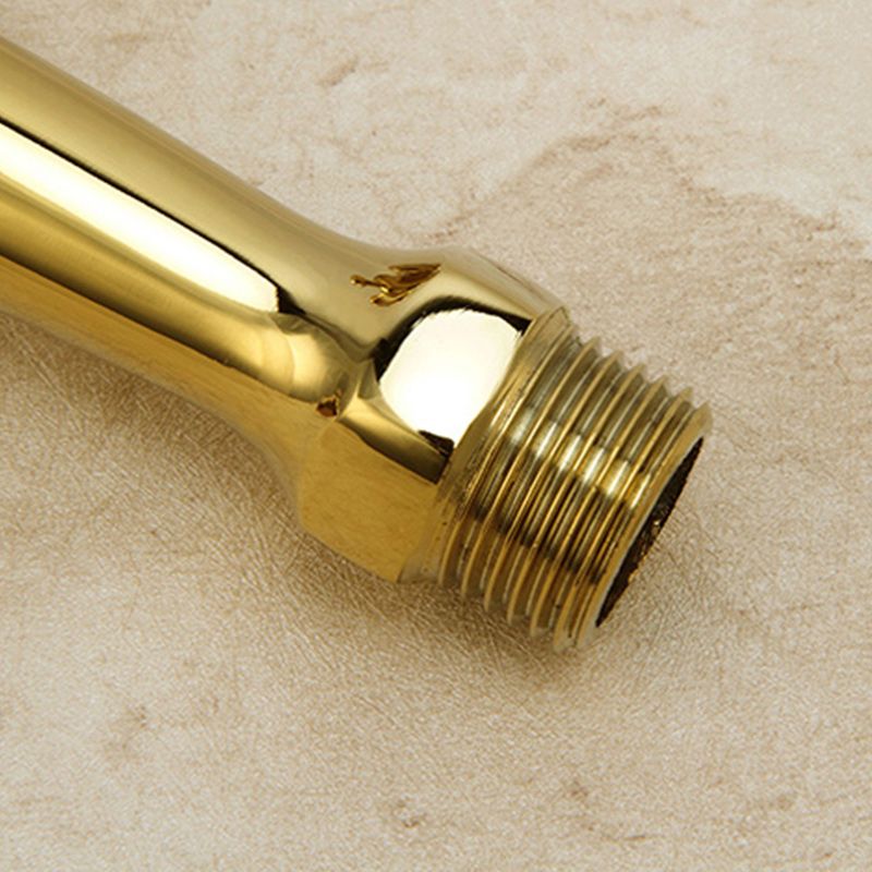Glam Wall-mounted Bathroom Faucet Cross Handle Low Arc Round Basin Faucet