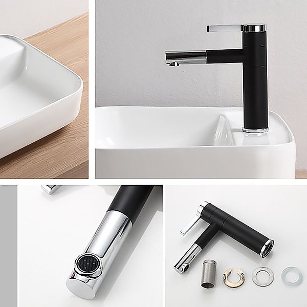 Glam Style Faucet Single Handle Basin Faucet for the Bathroom