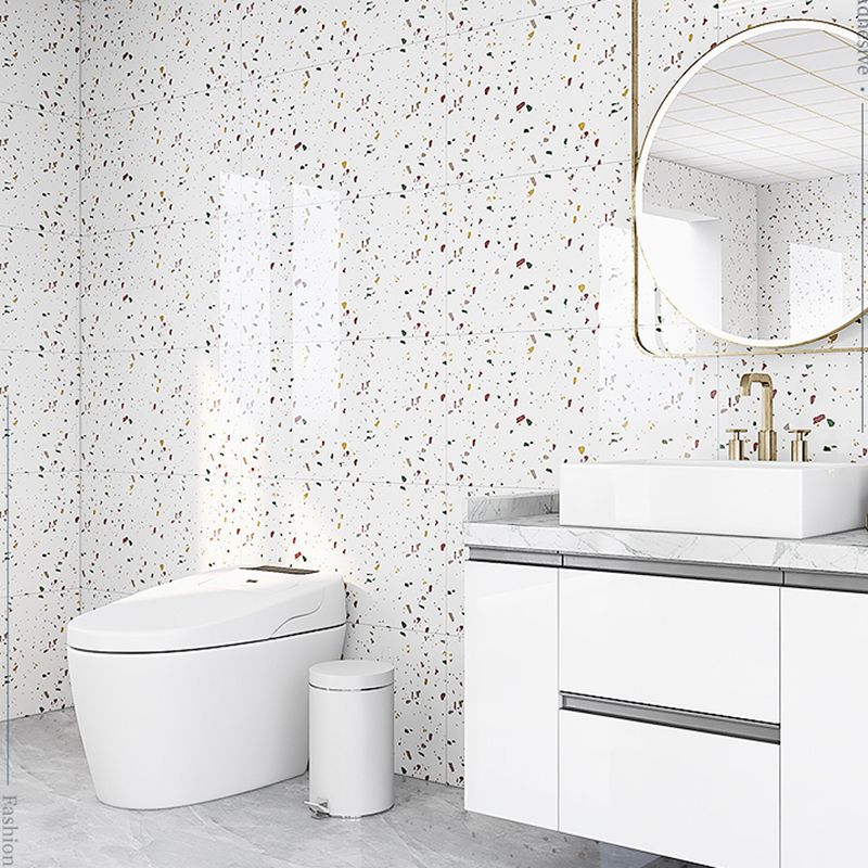 Contemporary Wallpaper Modern Style Bathroom Wallpaper with Rectangular Shape