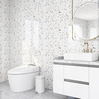 Contemporary Wallpaper Modern Style Bathroom Wallpaper with Rectangular Shape