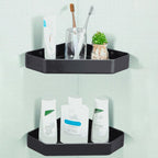 Modern Bathroom Accessory Set Matte Black/Grey Bathroom Shelf/Towel Holder & Paper Holder
