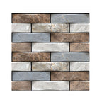 Plastic Peel & Stick Subway Tile 3D Subway Tile with Slip-Resistant Surface