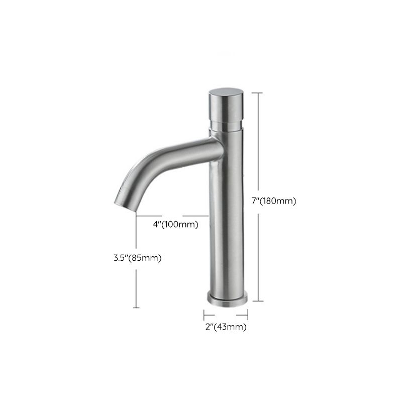 Modern Low Arc Basin Faucet with Single Lever Bathroom Sink Faucet