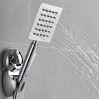Square Metal Double Shower Heads Modern Shower with Shower Hose