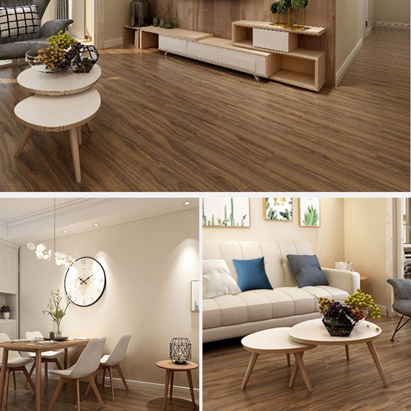 Square Edge Vinyl Floor Living Rooms PVC Flooring with Peel & Stick