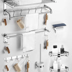 Modern Bathroom Accessory Set Stainless Steel Bathroom Shelf Bathroom Set