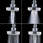 Round Small Upper Shower Head Wall Mount Adjustable Shower Head