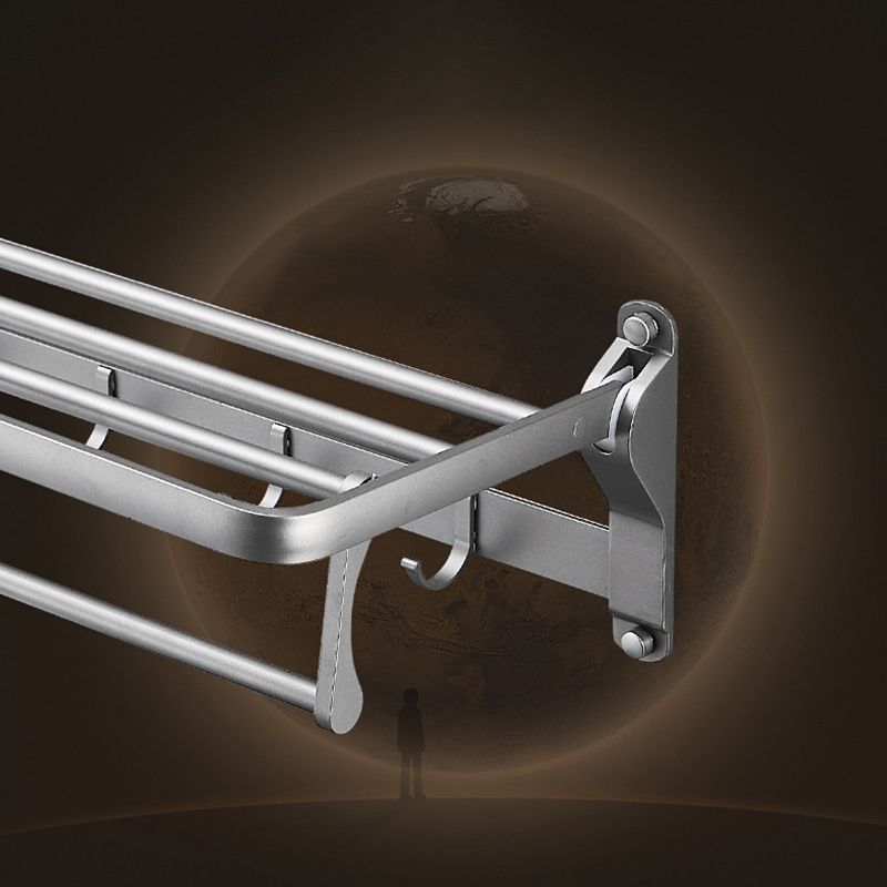 Gray 6/7-piece modern bathroom accessory set bathroom shelf/bath towel hooks/towel bar included