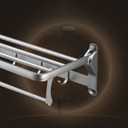 Gray 6/7-piece modern bathroom accessory set bathroom shelf/bath towel hooks/towel bar included