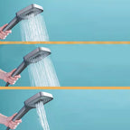 Modern adjustable swivel shower head metal shower fixture on the wall