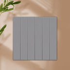 Solid color 3D embossed wall panel waterproof foam interior wall tile