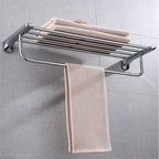 Modern Bathroom Hardware Paper Holder Bathroom Shelf Silver Bathroom Accessory Set