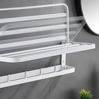 Modern Bathroom Accessory Set Towel Bar Bathroom Shelf White Bathroom Accessory Set