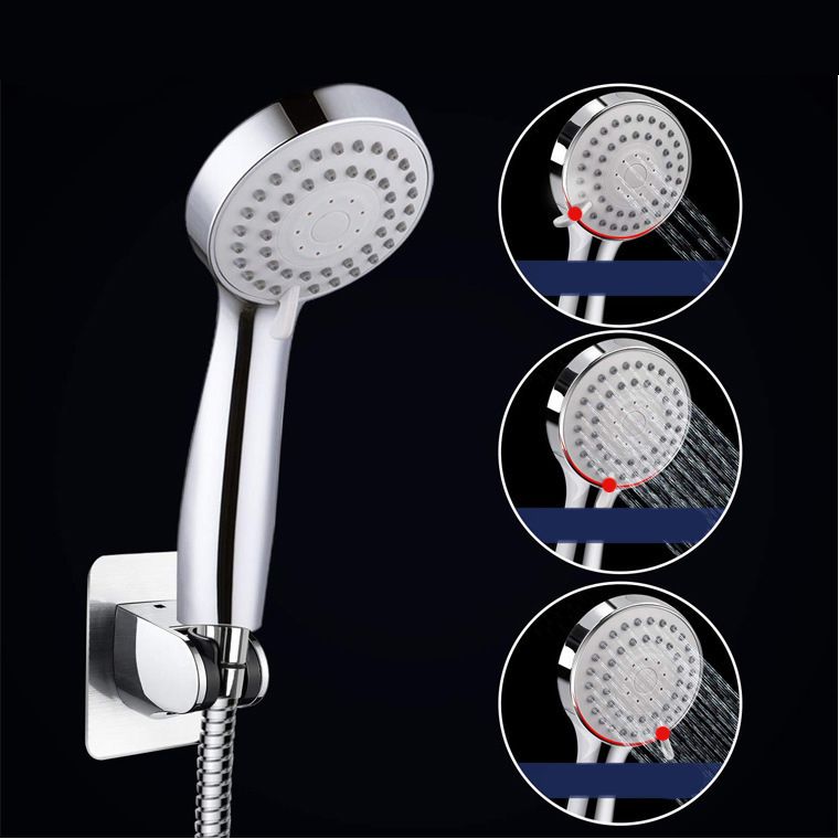 Traditional Shower Head Simple Metal Round Handheld Shower