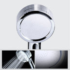 Modern hand shower head 5 spray patterns Chrome Round Wall mounted shower head