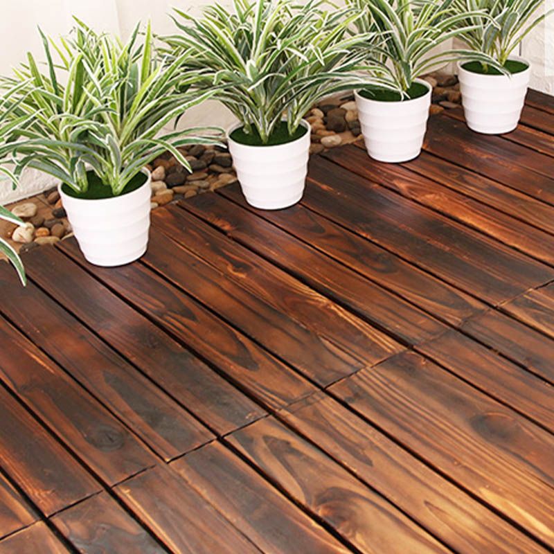Connection Patio Floor Tiles Made of Solid Wood Patio Floor Tiles