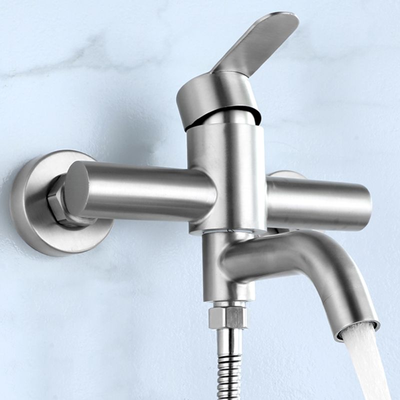 Modern Bathtub Faucet 304 Stainless Steel Swivel Spout Wall-Mounted Bathtub Faucet Cover